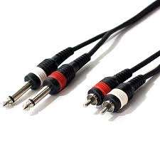Location 2 Jacks M 6.35 > 2 RCA Adaptateurs