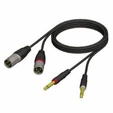 Location 2 Jacks M 6.35 > 2 XLR M Adaptateurs