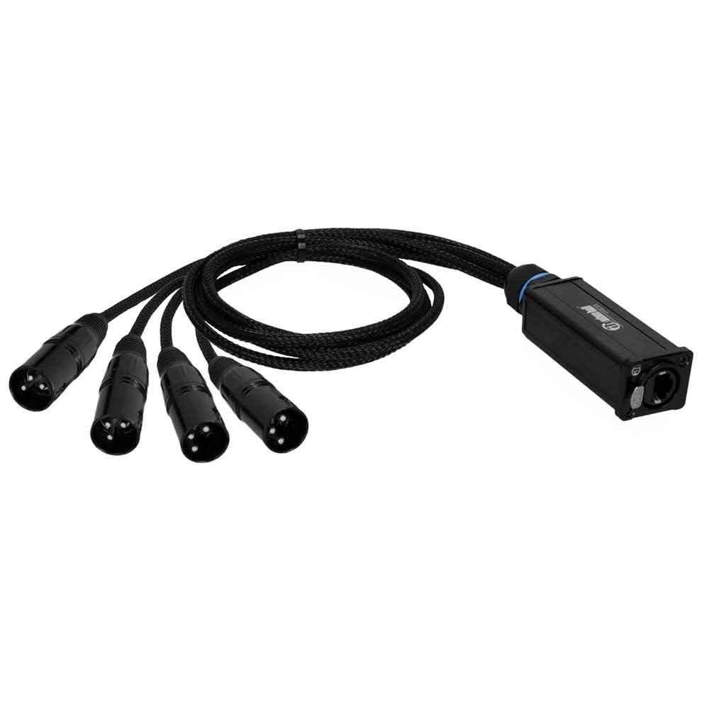 Location Adaptateur réseau vers 4 XLR3 mâle Numérique audio