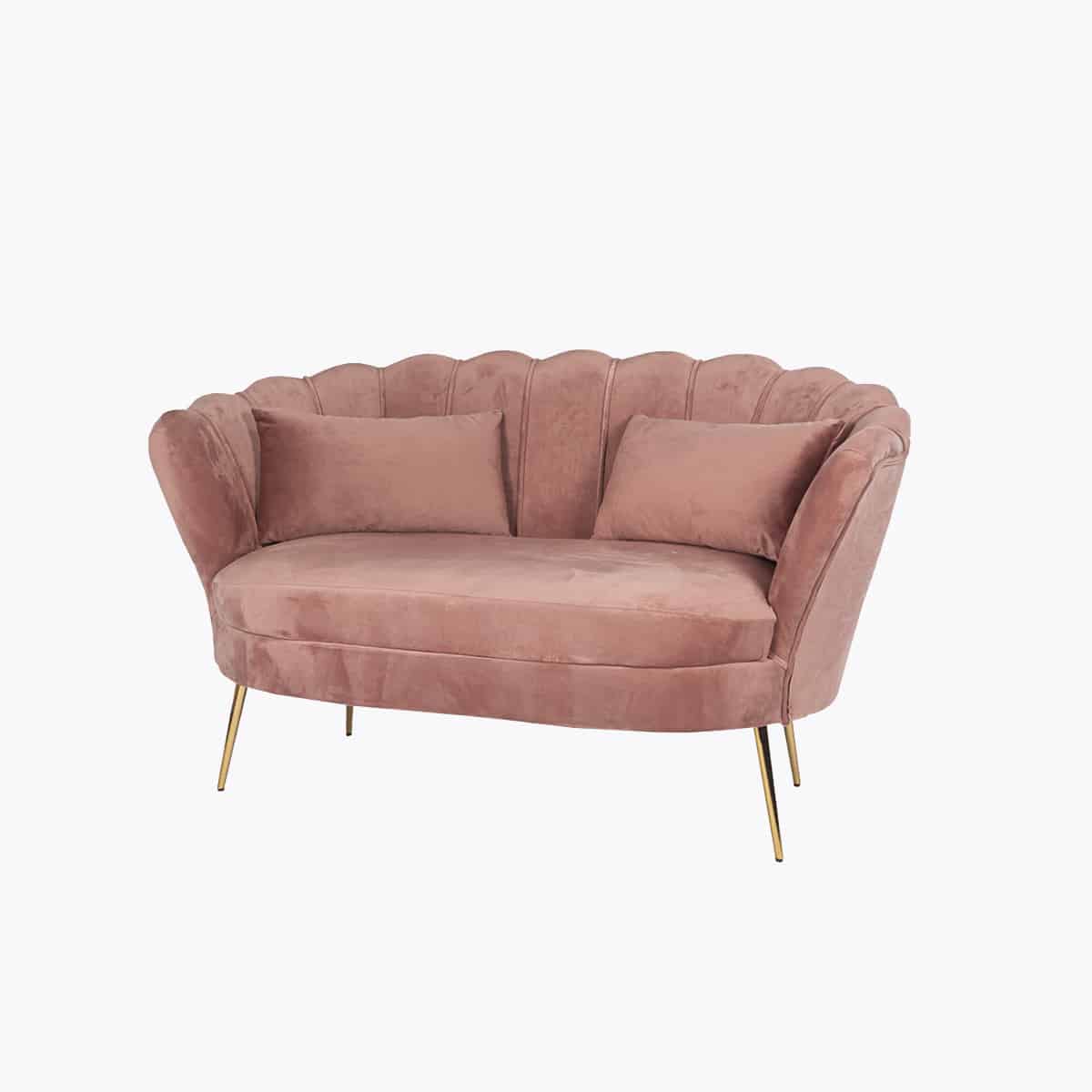 Location Banquette Coquille rose Lounge