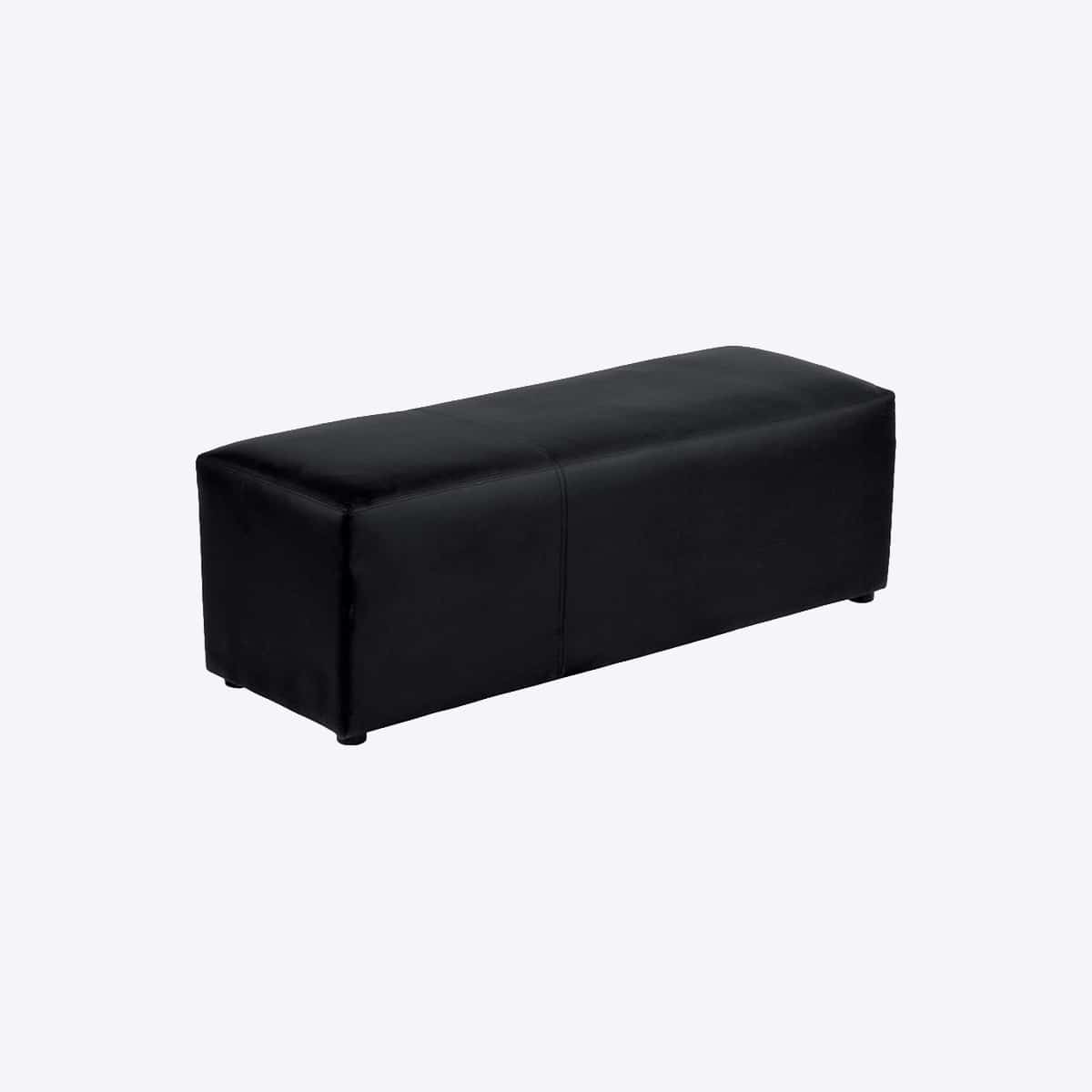 Location Banquette noire ou blanche de 120 cm Lounge
