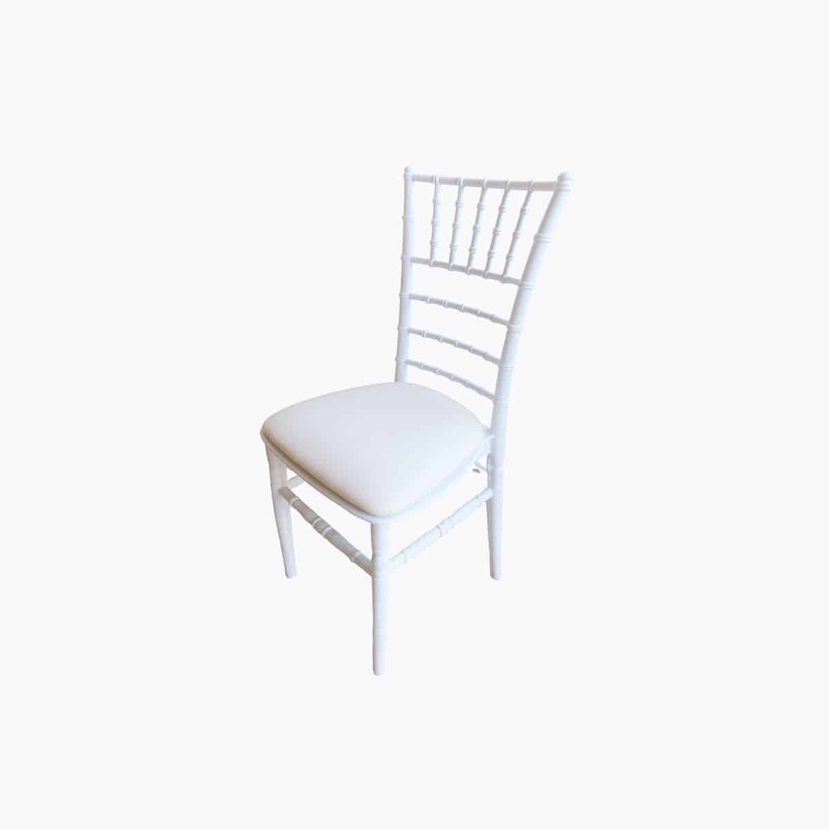 Location Chaise Chivari blanche Chaises, bancs & tabourets