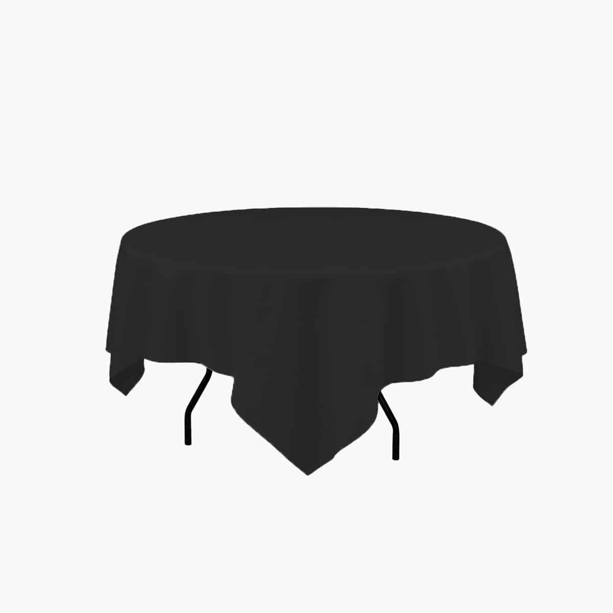 Location Nappe ronde noire diam 280 cm Linge