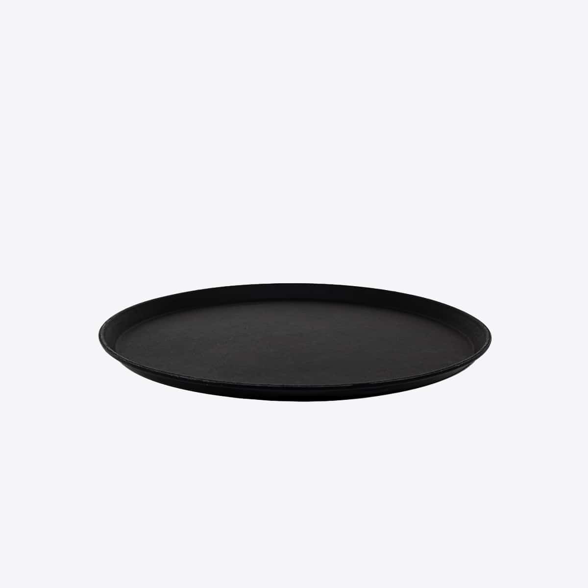 Location Plateau anti-dérapant rond noir Divers art de la table