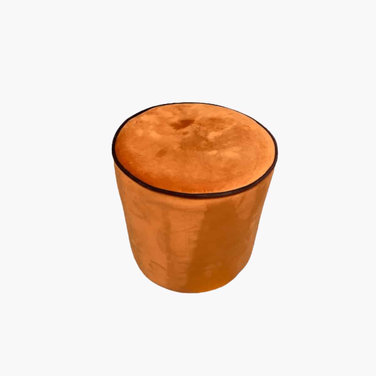 Location Pouf velours ocre Lounge