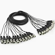 Location Multipaire XLR 12 paires - 5m Multipaire