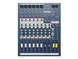 Location SOUNDCRAFT EPM 6 - 6 mono - 2 stéréo Consoles analogiques