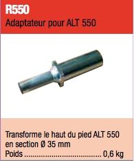 Location Tête de pont adaptateur barre T pour ALT500 Accessoire